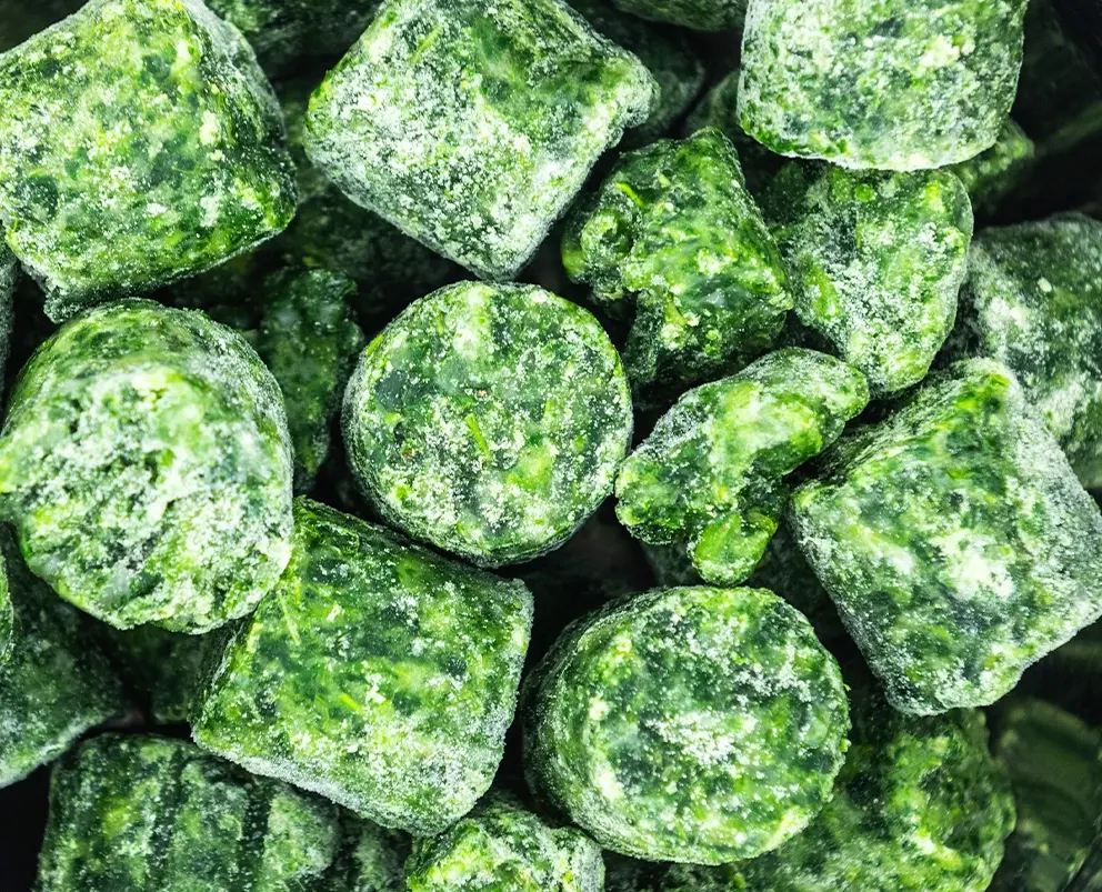 Spinach Chopped Portions, IQF